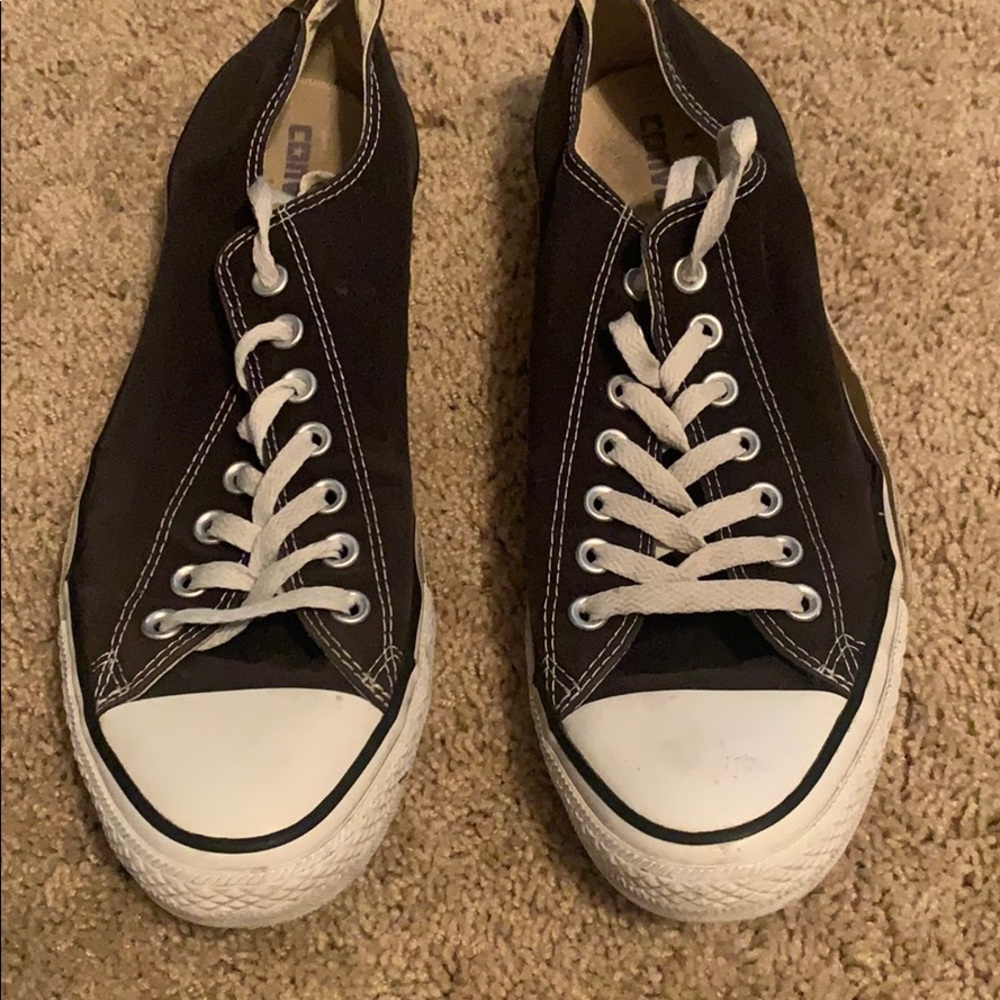 Used black converse size 10 men’s 12 women’s